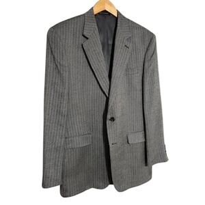 Lauren Ralph Lauren Men's sz 44L Grey Wool Herringbone Sport Coat